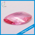 Clear Pink Leaf Shape Faceted Rough Cubic Zirconia